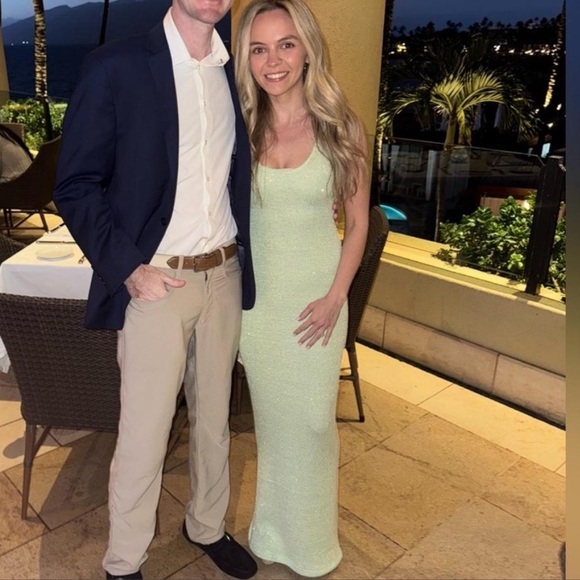 Asta Resort Sage Sequin Ana Dress - Picture 3 of 3